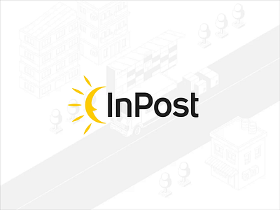 InPost - Delivery isometric animation 2d 2d animation 3d animation animation branding isometric isometric animation logo motion design motion graphics perspective vector