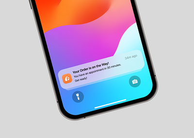 Furnio | Lock Screen Widget Mobile App app design mobile furniture mobile app mockup pop up ui user interfaces