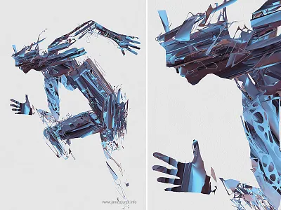People from Jupiter 3d draw generative illustration jurek lines procedural