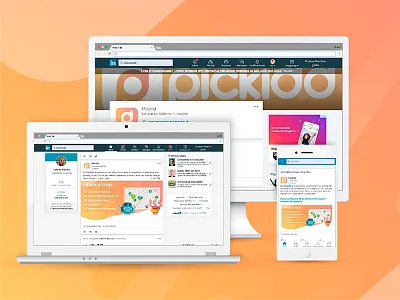 Linkedin => Profile + Posts ad company linkedin page pickidd post