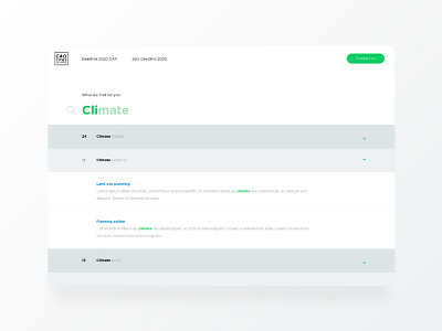 C40 CITIES climate field icon search ui ux web webdesign