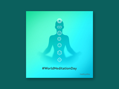 World meditation day ! day dribble illustration meditation