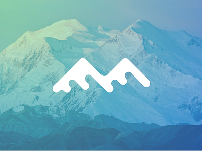 Denali Outfitters alaska brand design flat icon identity logo mark minimal mountain symbol trademark