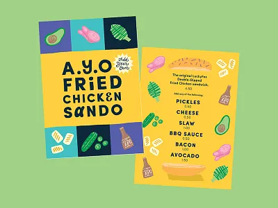 Side menu diner fruit illustration menu restaurant veg