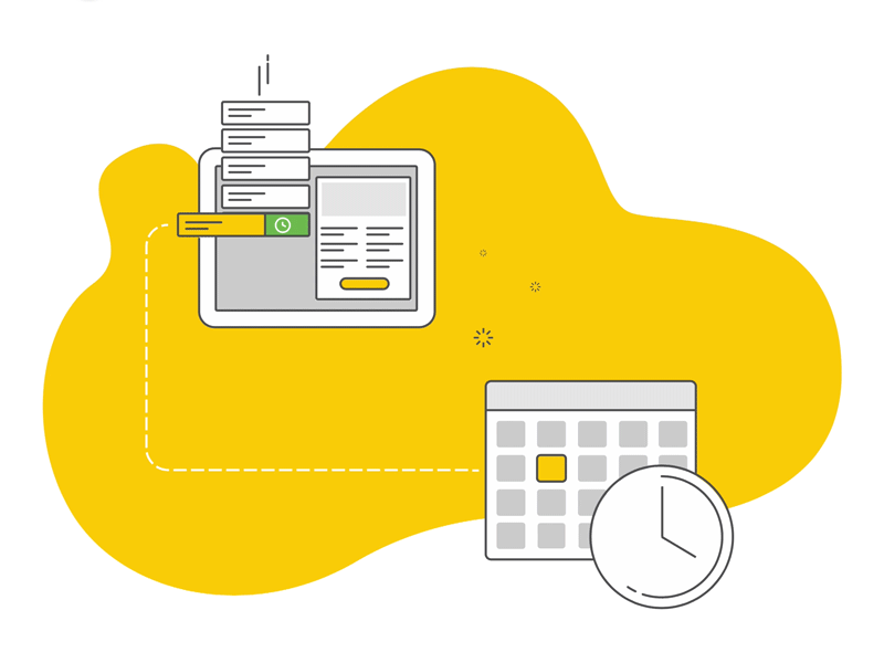 Schedule! design exzeo feature graphics illustration ipad teleport ui ux website