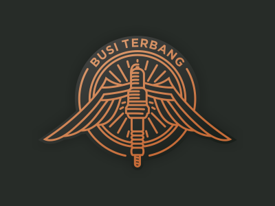 Busi Terbang artwork brand contracting coreldraw creative design graphic icon identity illustrator logo luxury