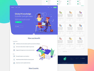 Homepage - Knomaad freelance knomaad landingpage skills ui ux website