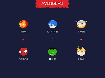 Avengers avengers flat icon photoshop pixel