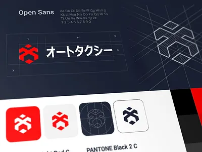 Logo Design for Taxi App appicon cuberto font graphics icons logo sketch symbol taxi ui ux