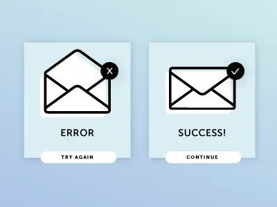 Daily UI 011 daily ui daily ui 011 design error flash message graphic design icon success ui design