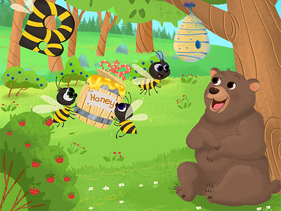 Alfabet book cartoon characters children design draw illustration kidsbook