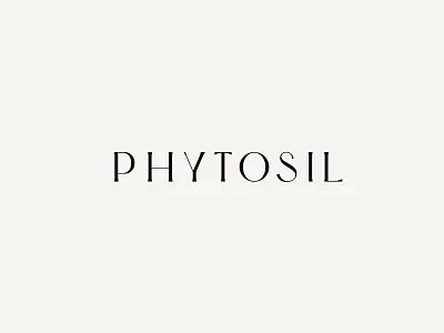Phytosil Wordmark custom elegant font sans serif thin type