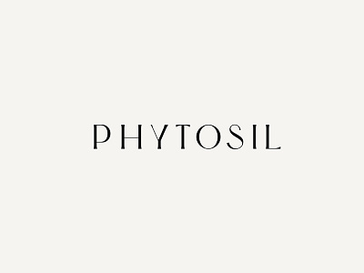 Phytosil Wordmark custom elegant font sans serif thin type