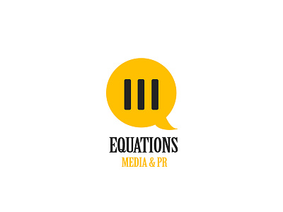 Logo Design - Equations agency branding chat communication corporate equation logo logo design media pratikartz