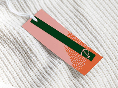 Piña Hang Tag brand identity branding graphic design