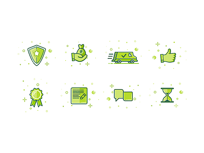 Green Icons for Moscow firm brand colorful design funky green icons letering lines logo moscow