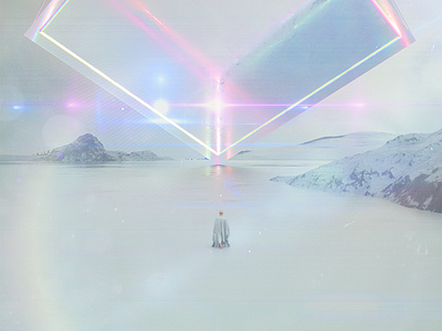 see-through 3d art c4d light neon octane