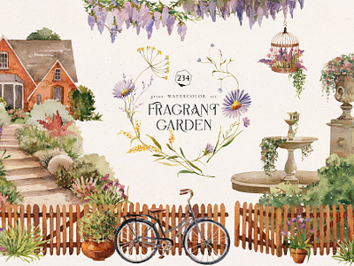 Fragrant garden-great watercolor set