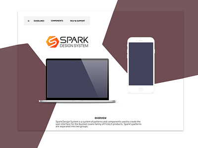 Spark Home Exploration design system devices hex layout web