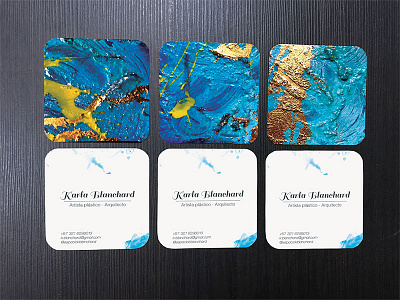 Kblanchard Business Cards art direction artist branding business card identity
