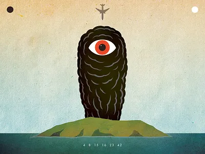 Lost design fan art illustration lost tv tv show