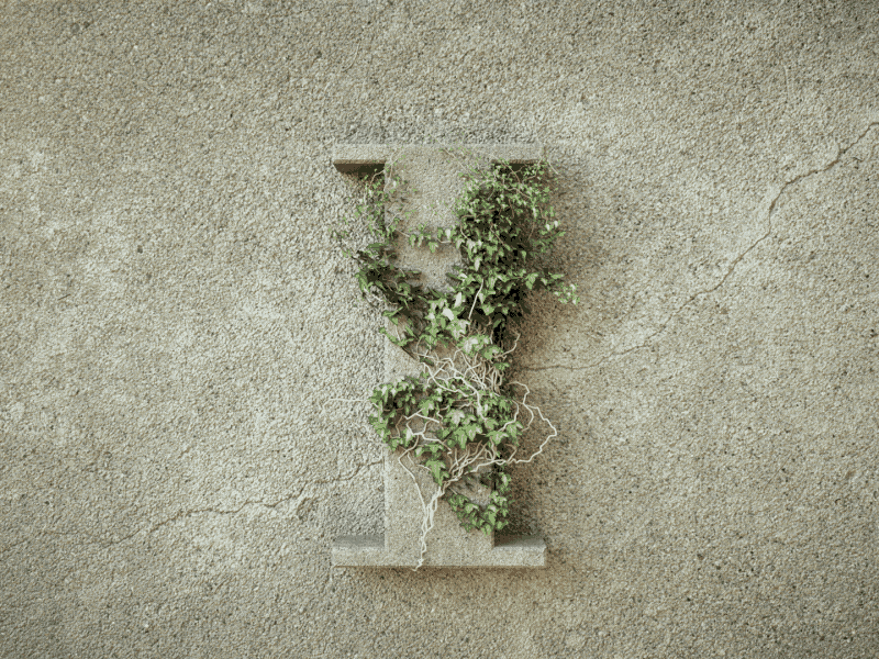 Day 9 Letter I 36daysoftype 3d cinema4d design graphic ivy letter lettering render type typo typography