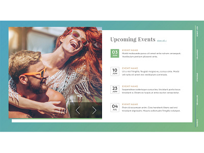 Daily UI - Event Listing calendar daily ui events web ui