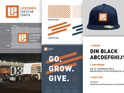 Lifepointe Church Identity System branding church guideline identity logo