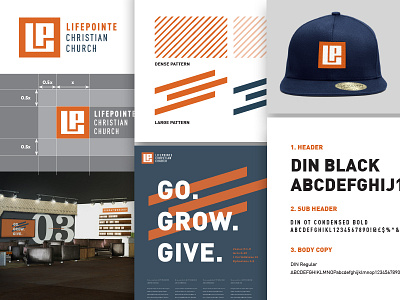 Lifepointe Church Identity System branding church guideline identity logo