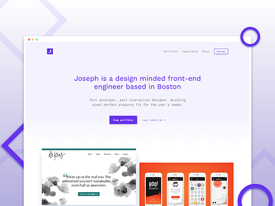 My Redesigned Portfolio interaction design personal site portfolio ui website