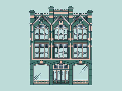 30°16'1"N 97°44'37"W architect architecture austin building illustration illustrator vector