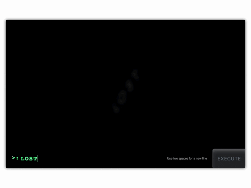 Lost Titles Generator [Live Demo] animation motion threejs tv webgl