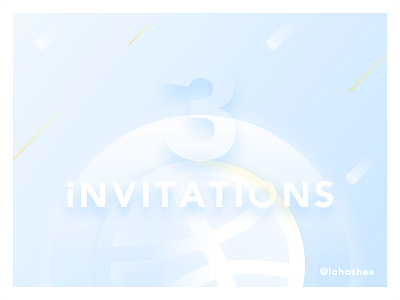 3x Dribbble Invites Giveaway draft dribbble free giveaway invitation invite poster