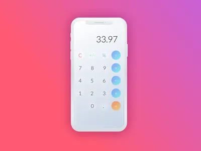 Dailyui Day 4 Calculator calculator daily ui