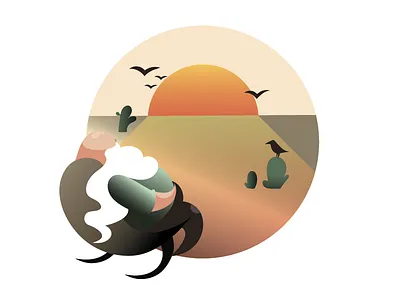 Oldbro birds desert light men oldman sun