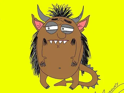 Monster animal art design illustration monster moshkovsky