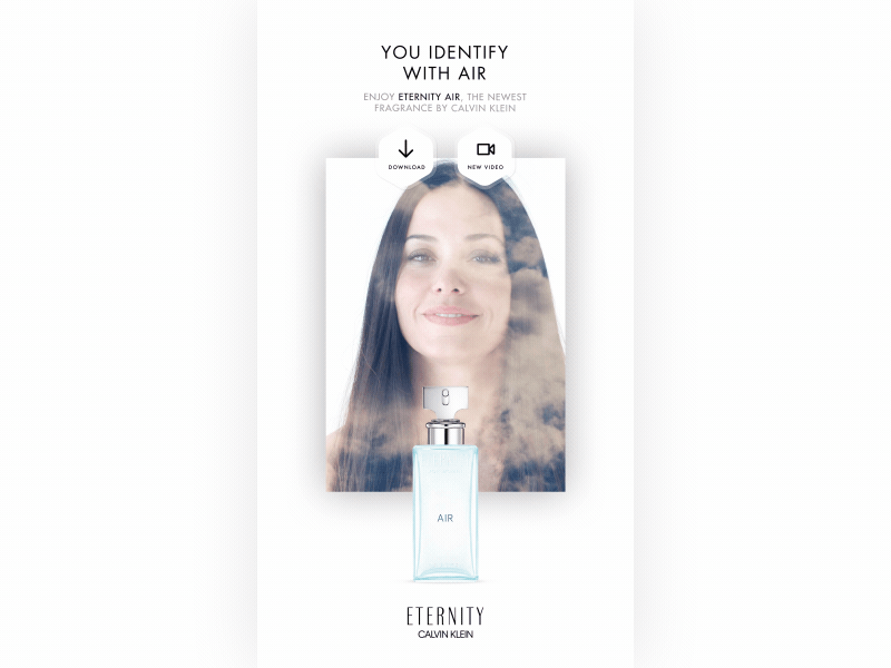 Calvin Klein - UI Interaction calvin klein clean interaction interaction design luxury motion design perfume smooth ui ui animation