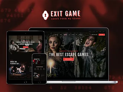 Exit Game | Real-Life Room Escape WordPress Theme adventure game birthday party booking corporate event entertainment escape room wordpress theme quest room wordpress theme
