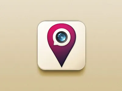 Placenger app camera chat design geolocation icon instagram lens location messenger