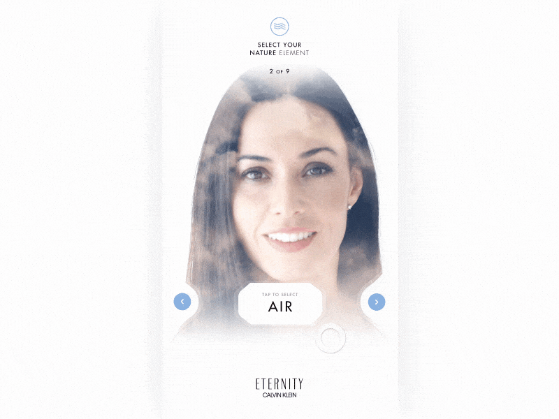 Calvin Klein - UI Interaction calvin klein clean interaction interaction design luxury motion design perfume smooth ui ui animation
