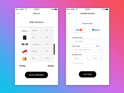 Daily UI Challenge #002 - Checkout Form checkout form daily ui challenge online shop photoshop ui ui design user interface web design website