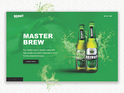 Beirut Beer - Landing page beer landing page website