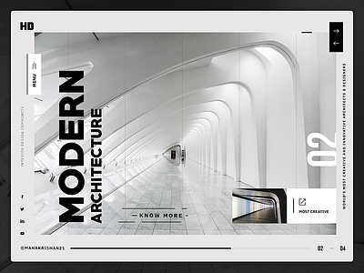 Modern Architecture Website - UI Exploration architecture clean landingpage minimal modern ui uidesign uiinspiration uiuix userinterface webdesign