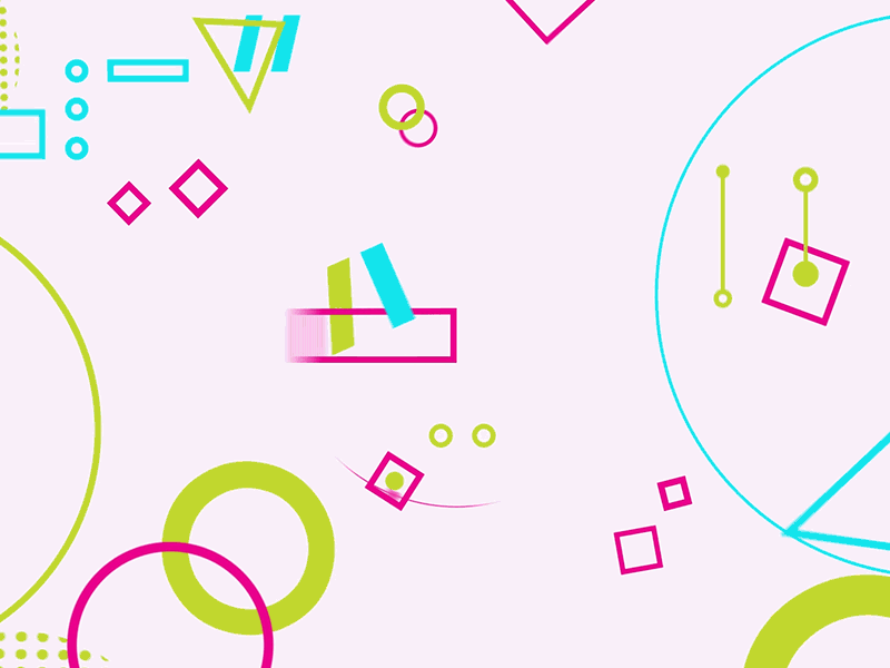 Through back to fun app branding community concept face fun illustration kids motion shapes smily