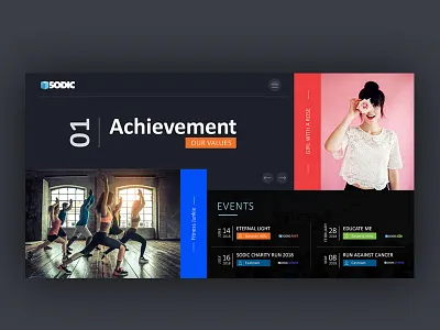Mondrian | Life style concept dark inspire life style minimalistic mondrian ui ux web website