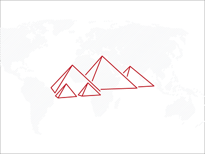 Pyramids of Giza art egypt giza line pyramid pyramids of giza travel vector world world land marks