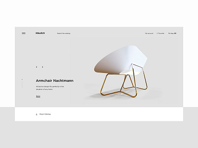 Häuslich animation concept free furniture minimalism slider ui ux web