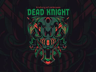 Dead Knight apparel cartoon custom design illustration knight medieval project t shirt design urban