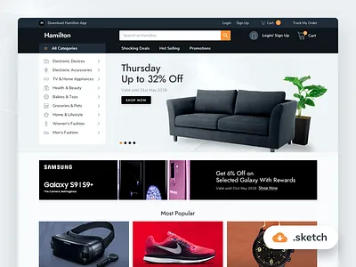 LX2 - Dailyui 69 - Trending (Free Sketch Download) dailyui e commerce market mega store trending