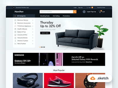 LX2 - Dailyui 69 - Trending (Free Sketch Download) dailyui e commerce market mega store trending
